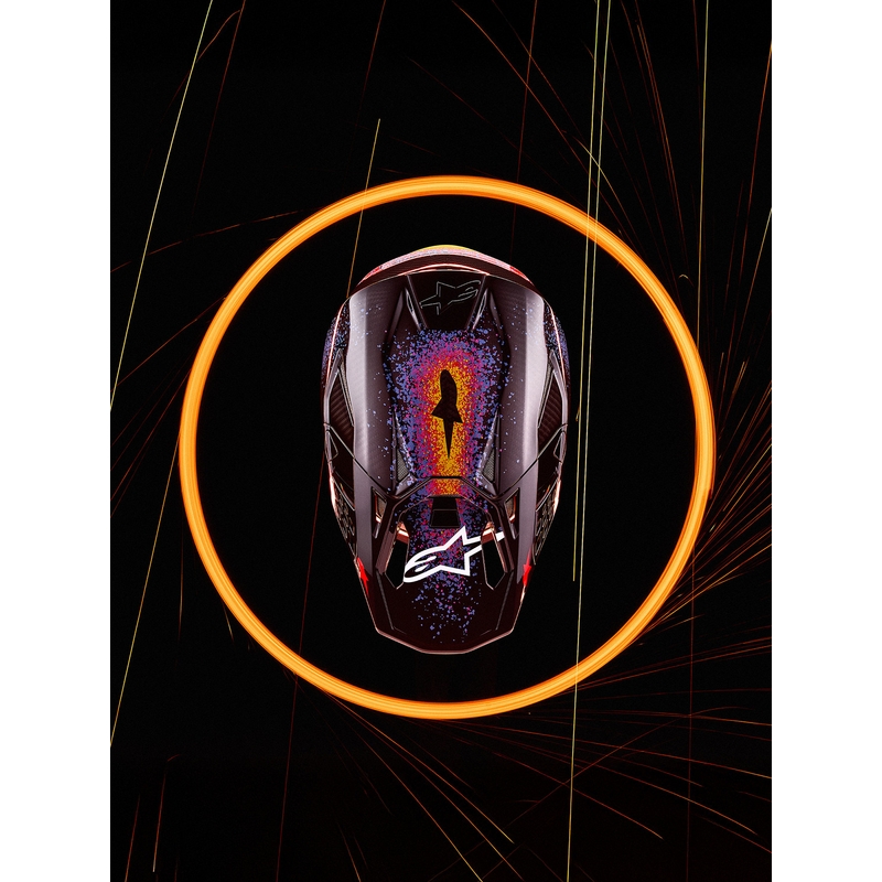 Alpinestars Supertech S-M10 limited edition motocrosshjelm Black Hole sort