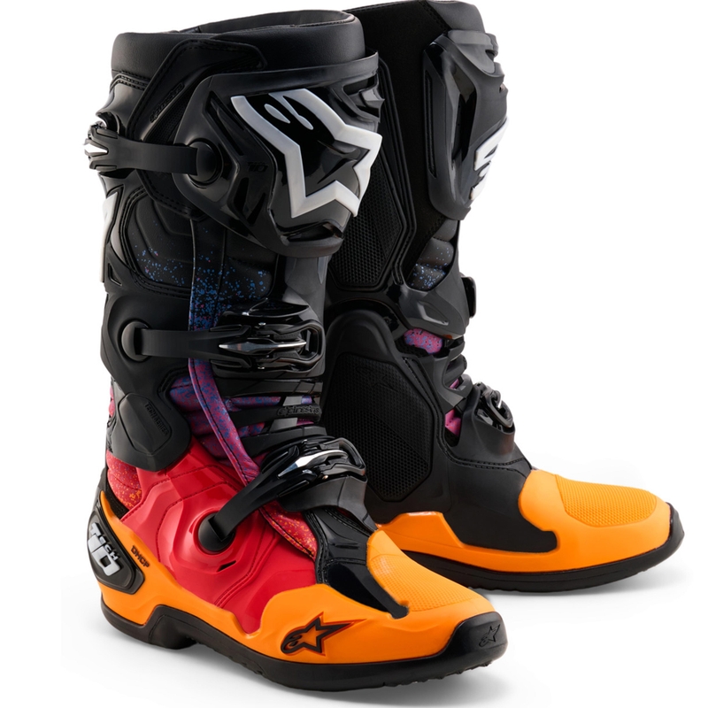 Motorcykelstøvler Alpinestars Tech 10 Limited Edition Black Hole, Sort