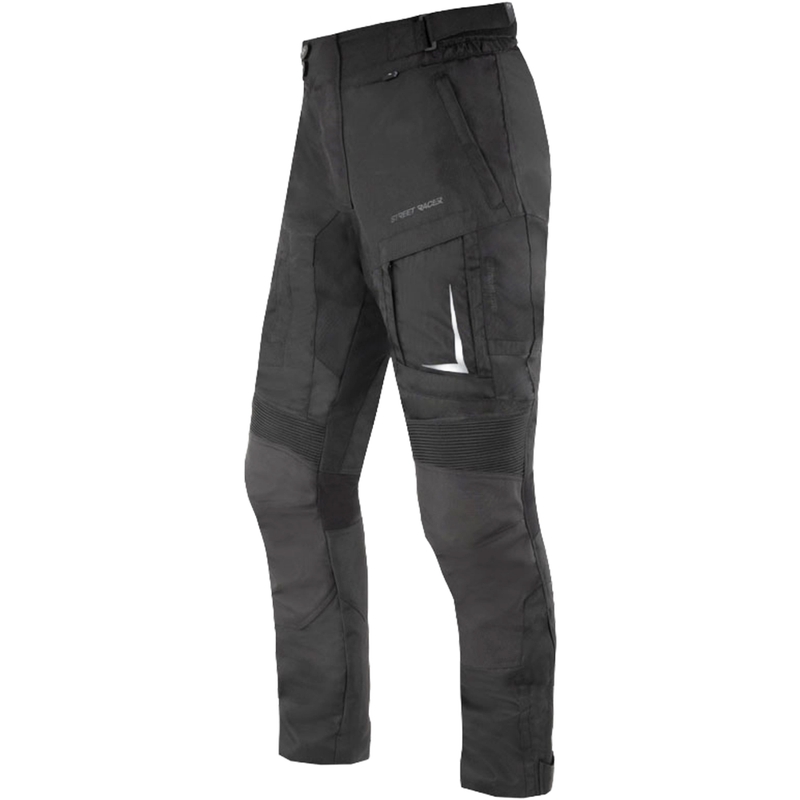 Street Racer Hilax Black Extended motorcykelbukser