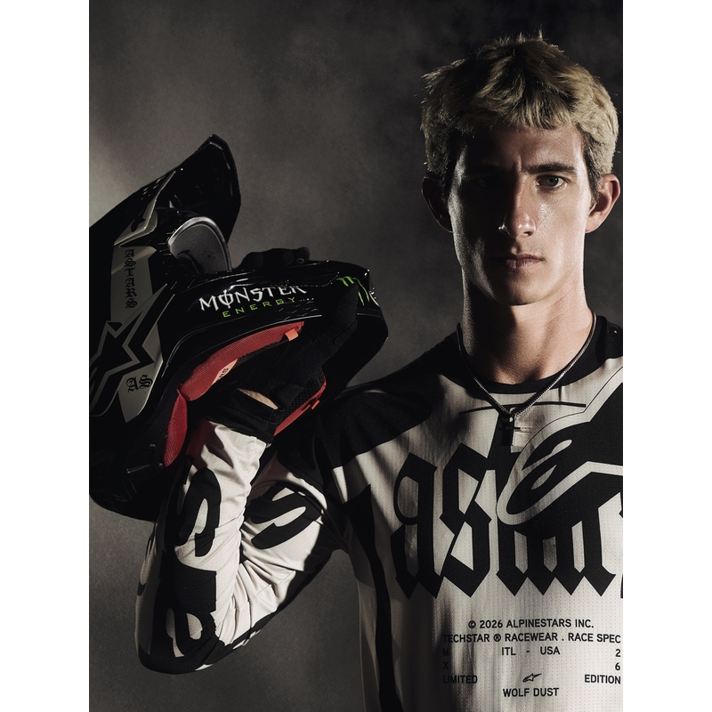Alpinestars Techstar limited edition motocross trøje Wolf Dust sandsort