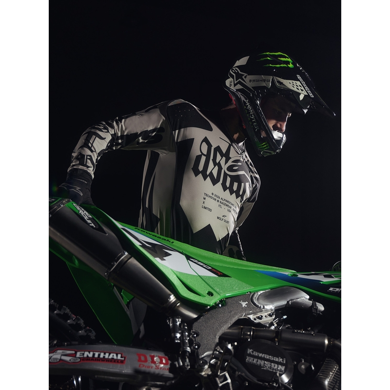 Alpinestars Techstar limited edition motocross trøje Wolf Dust sandsort