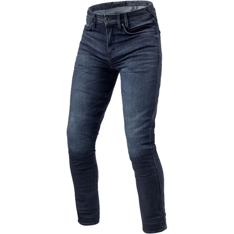 Cropped motorcykeljeans Revit Carlin SK mørkeblå
