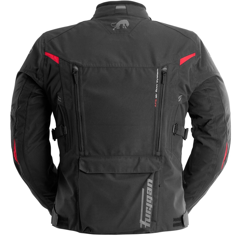 Furygan CHALLENGER 3C PRIMALOFT® motorcykeljakke sort-rød