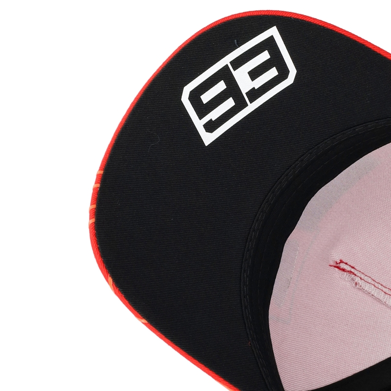 Ducati Corse Marc Marquez 93 Box Logo Kasket, sort-rød