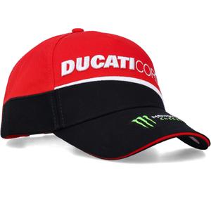 Ducati Corse Monster Diagonal kasket sort-rød