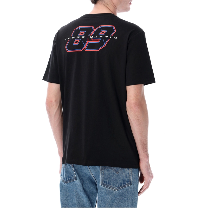 Jorge Martin 89 Fotografisk Motorcykel T-shirt Sort