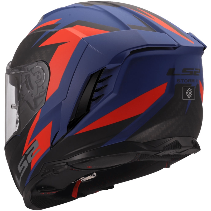 LS2 FF818 Storm III Dynamo full-face motorcykelhjelm blå-rød