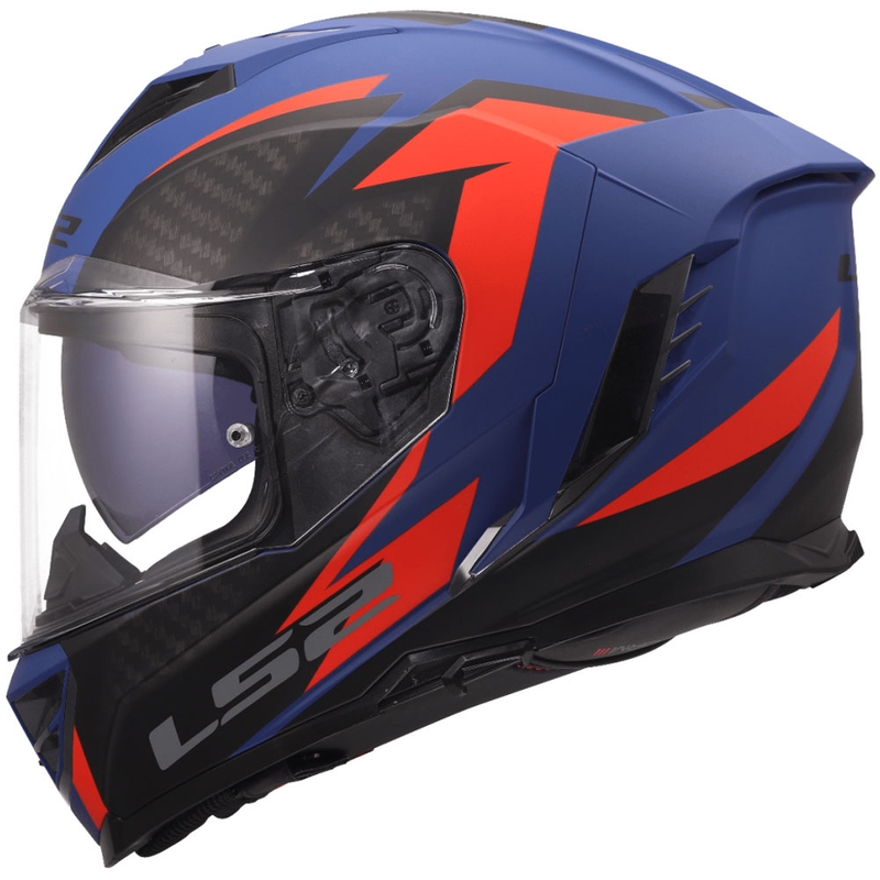 LS2 FF818 Storm III Dynamo full-face motorcykelhjelm blå-rød