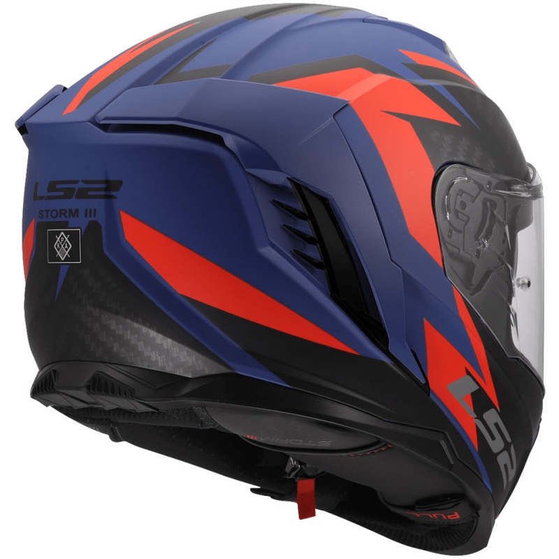 LS2 FF818 Storm III Dynamo full-face motorcykelhjelm blå-rød