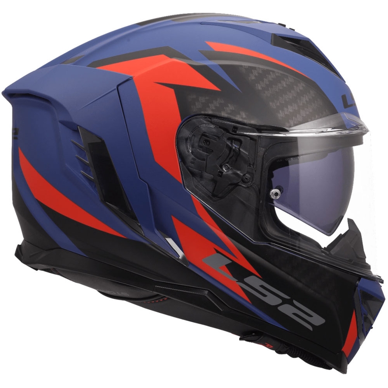 LS2 FF818 Storm III Dynamo full-face motorcykelhjelm blå-rød
