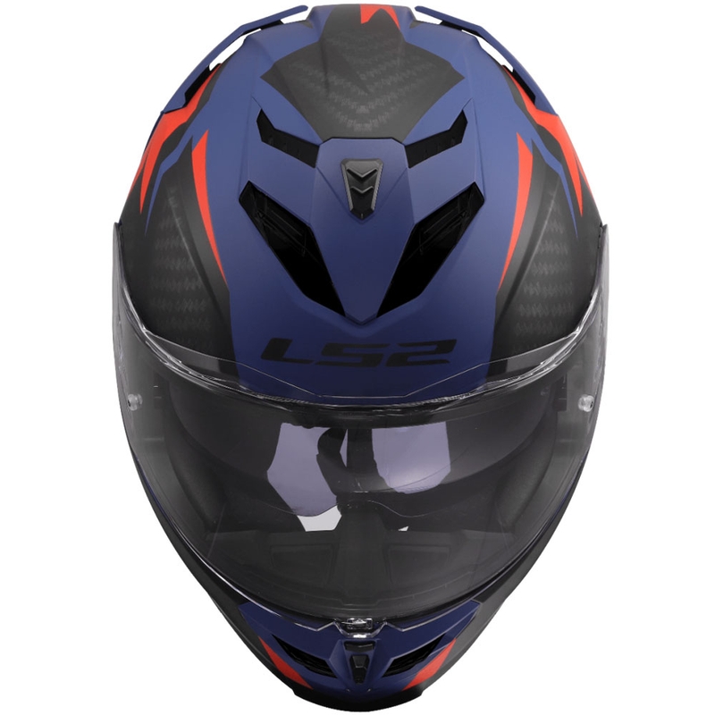 LS2 FF818 Storm III Dynamo full-face motorcykelhjelm blå-rød