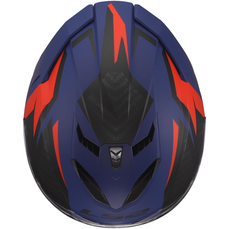 LS2 FF818 Storm III Dynamo full-face motorcykelhjelm blå-rød