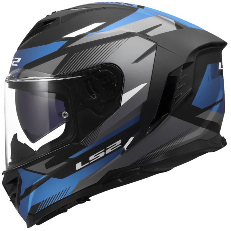 LS2 FF818 Storm III Komai full-face motorcykelhjelm sort-blå
