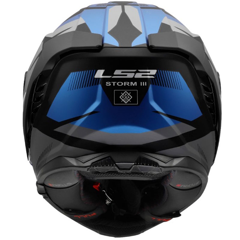LS2 FF818 Storm III Komai full-face motorcykelhjelm sort-blå
