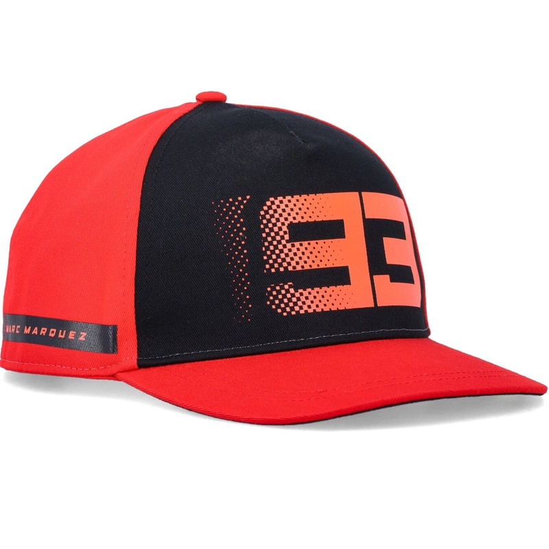 Ducati Marc Marquez Mid Visir Pixelled 93 Kasket, sort-rød