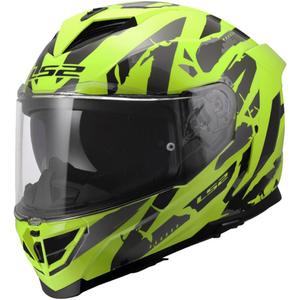 LS2 FF818 Storm III Kaos full face motorcykelhjelm gul