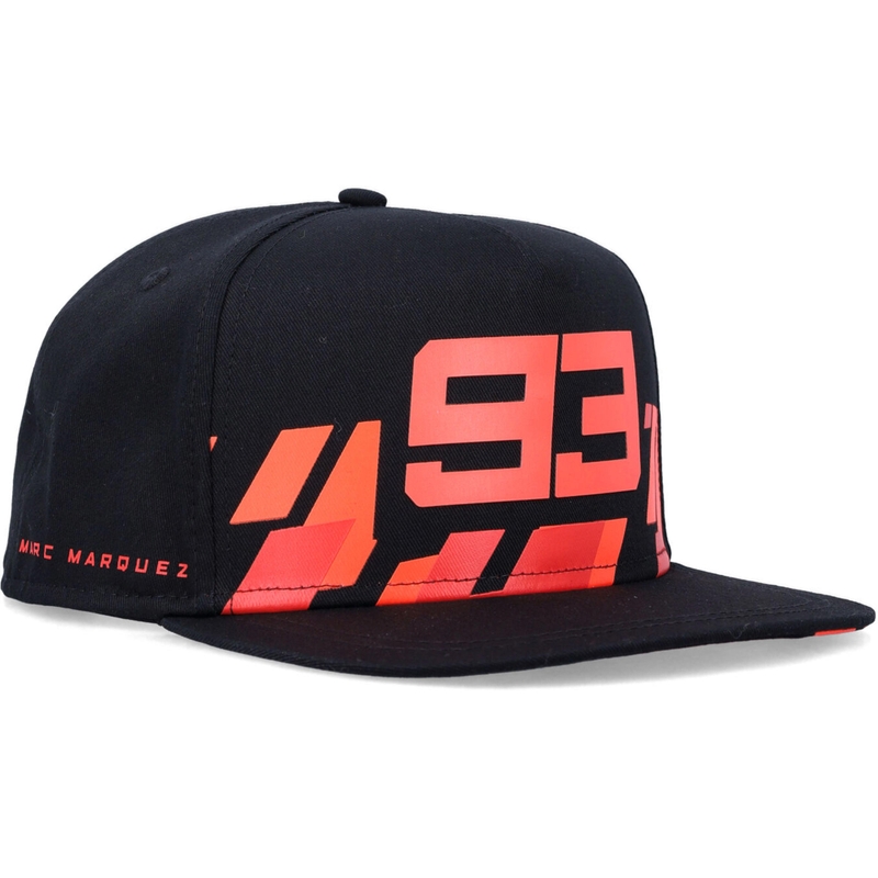 Ducati Marc Marquez Flat Cap 93 Røde Rektangler Sort