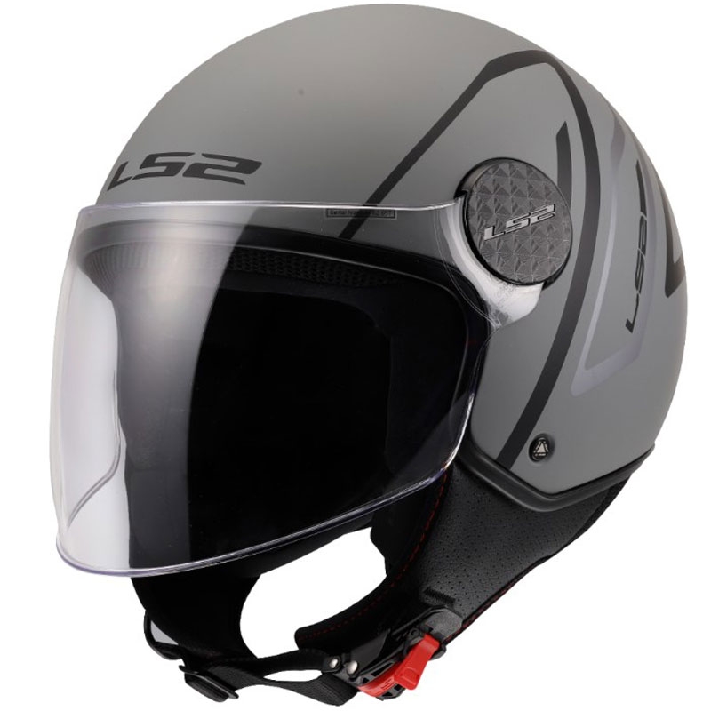 Åben motorcykelhjelm LS2 OF558 Sphere Lux II Minimum sort-grå