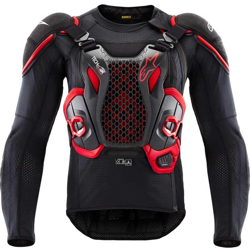 Alpinestars TECH-AIR®OFF-ROAD system motorcykel airbagvest sort-rød