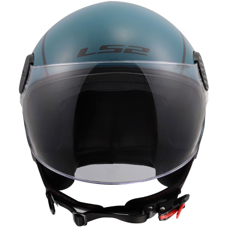 Åben motorcykelhjelm LS2 OF558 Sphere Lux II Minimum mørkeblå-grøn