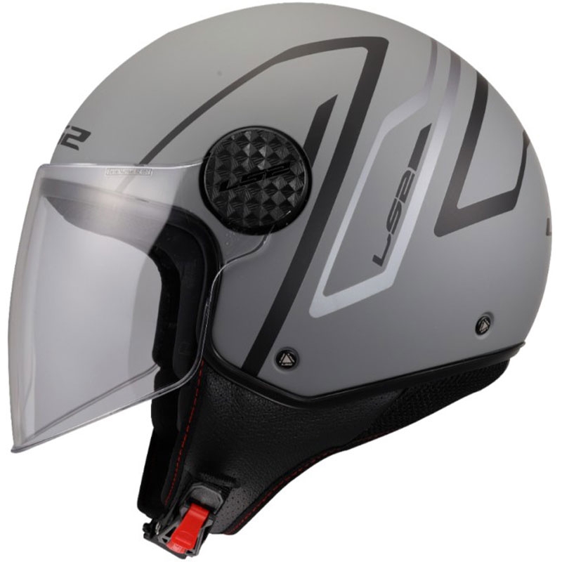 Åben motorcykelhjelm LS2 OF558 Sphere Lux II Minimum sort-grå