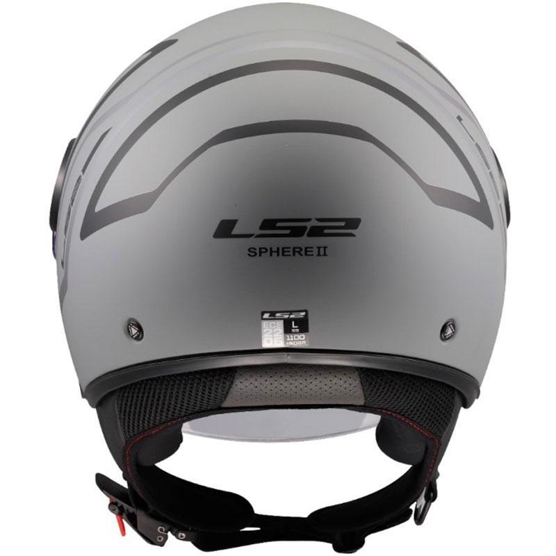 Åben motorcykelhjelm LS2 OF558 Sphere Lux II Minimum sort-grå