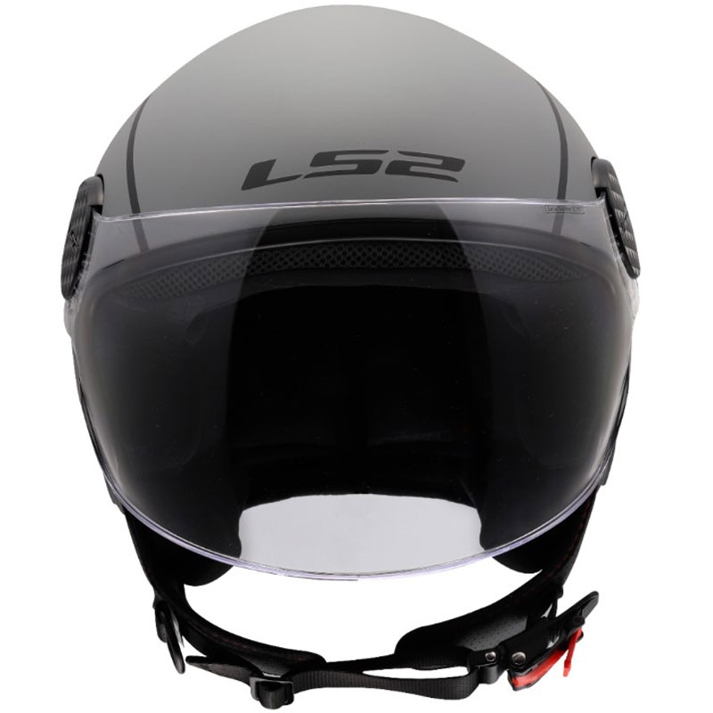 Åben motorcykelhjelm LS2 OF558 Sphere Lux II Minimum sort-grå