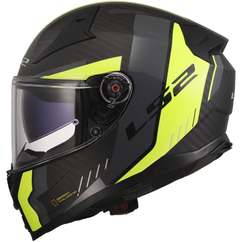 Integralhjelm LS2 FF811 Vector II C Grid 06 mat HV gul