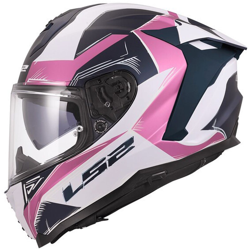 LS2 FF817 Challenger II Flaman fullface motorcykelhjelm mat lavendel