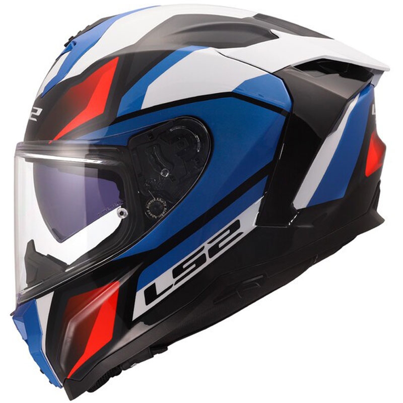 Integralhjelm LS2 FF817 Challenger II Viper blank hvid-blå-rød