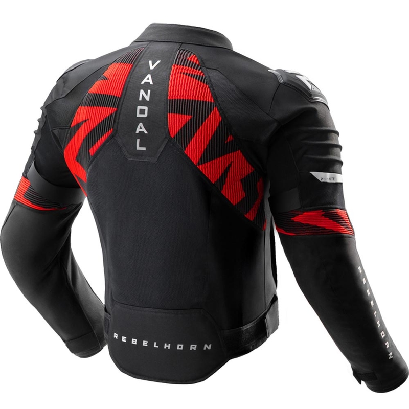 Rebelhorn Vandal 2 Air motorcykeljakke sort-rød