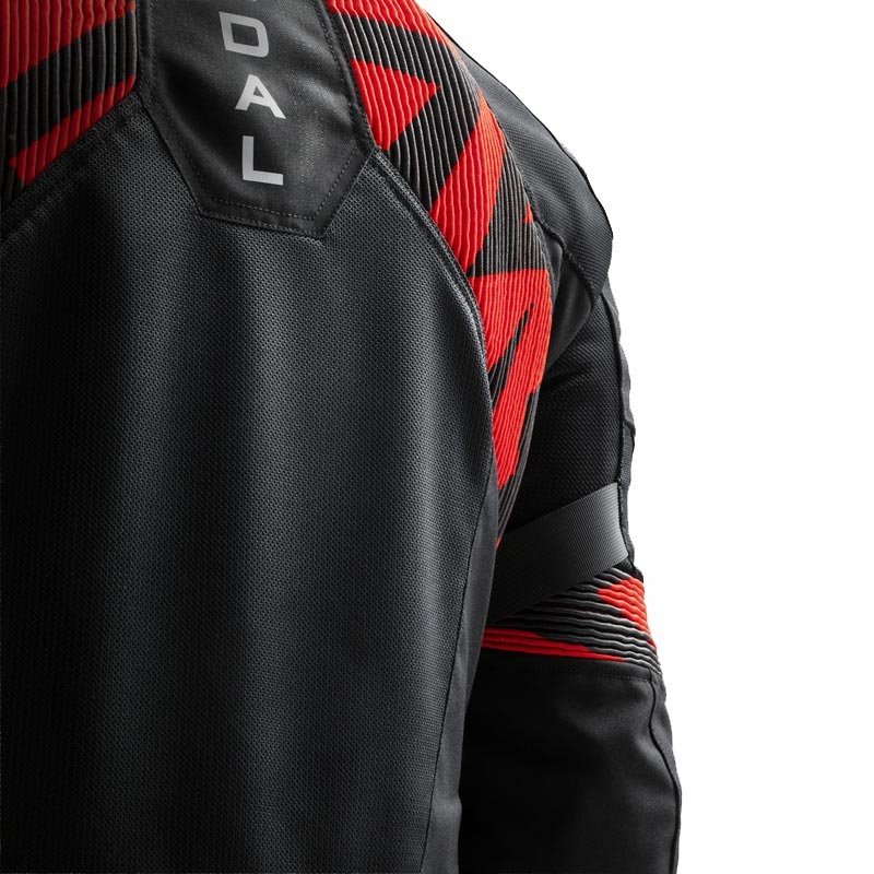 Rebelhorn Vandal 2 Air motorcykeljakke sort-rød