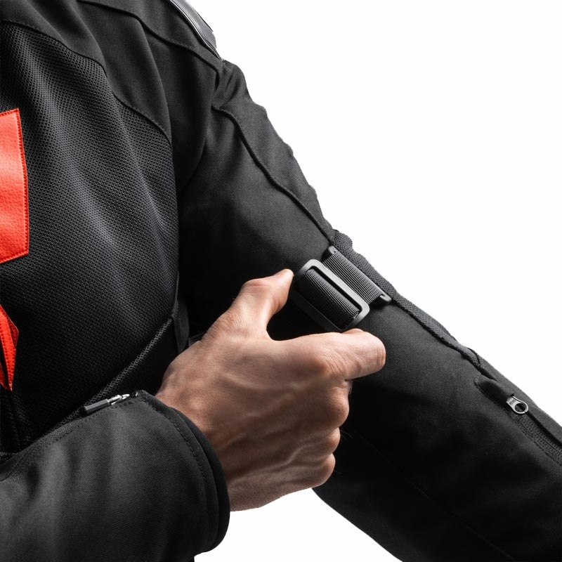 Rebelhorn Vandal 2 Air motorcykeljakke sort-rød