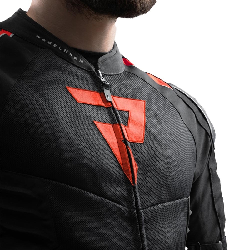 Rebelhorn Vandal 2 Air motorcykeljakke sort-rød