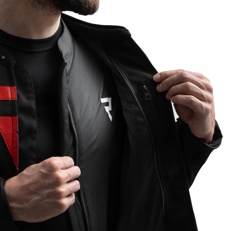 Rebelhorn Vandal 2 Air motorcykeljakke sort-rød