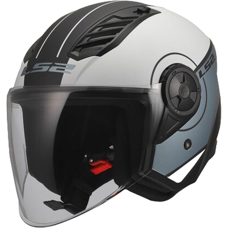 Åben motorcykelhjelm LS2 OF616 Airflow II Betræk mat gråblå