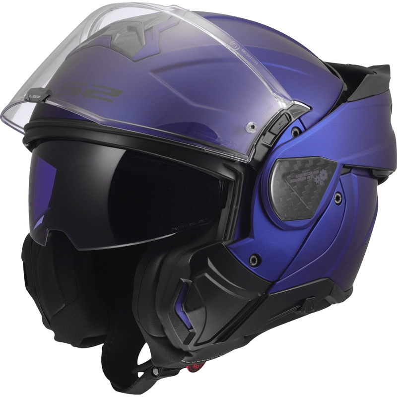 Flip-up motorcykelhjelm LS2 FF910 Advant II Solid mat marineblå