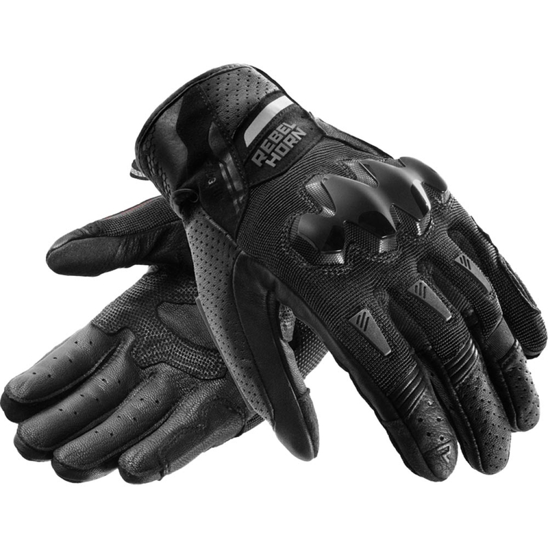 Rebelhorn Defender motorcykelhandsker sorte