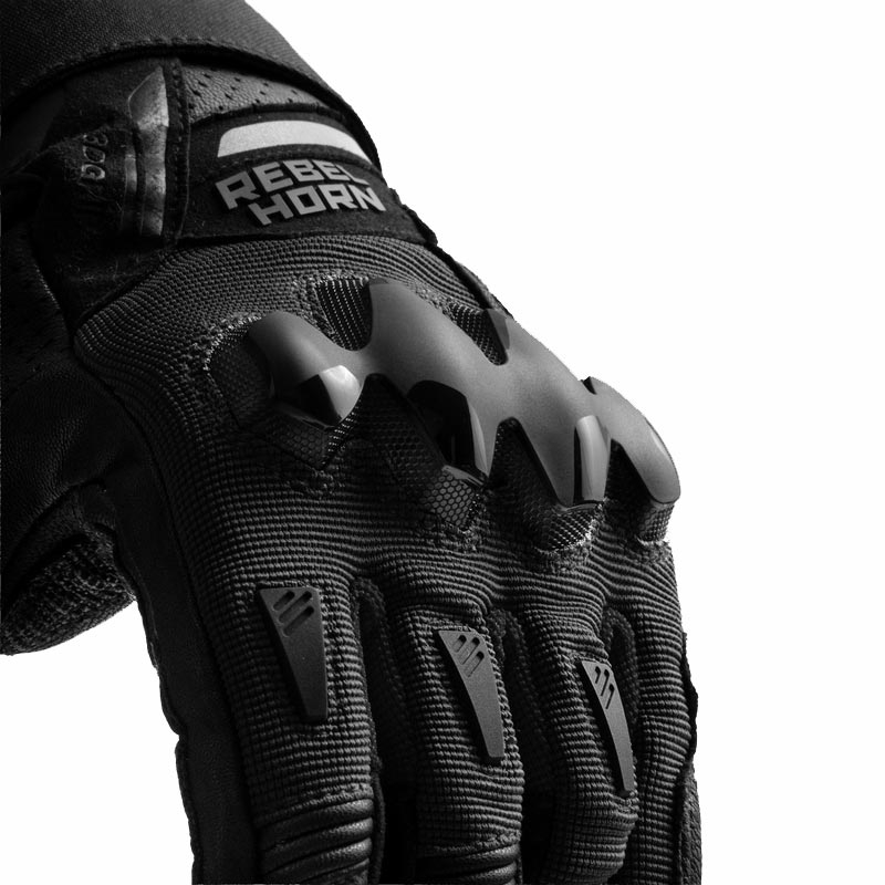 Rebelhorn Defender motorcykelhandsker sorte
