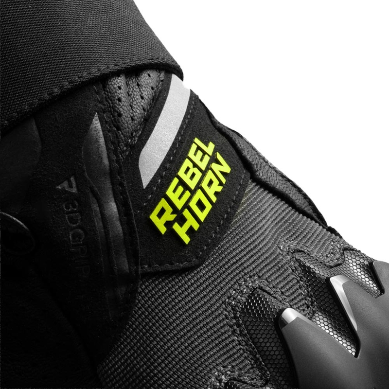Rebelhorn Defender motorcykelhandsker sort-grå-fluo gul