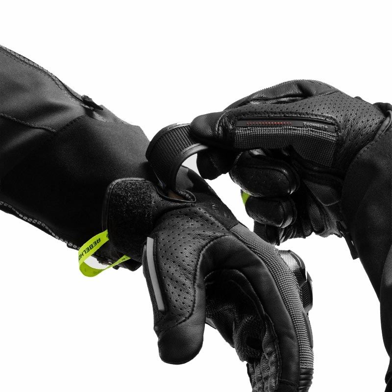 Rebelhorn Defender motorcykelhandsker sort-grå-fluo gul