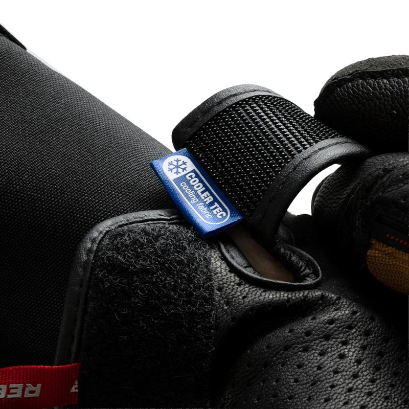 Rebelhorn Defender motorcykelhandsker sand-sort-rød