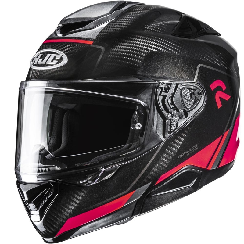 HJC RPHA 72 Carbon Fynex MC1 Integralhjelm, Sort/Rød