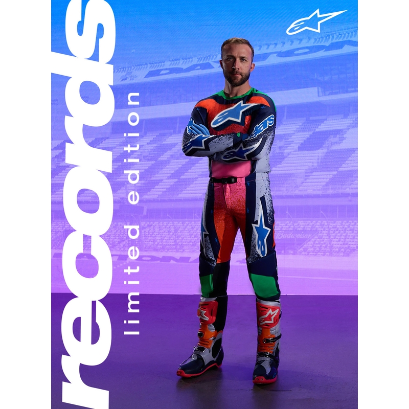 Alpinestars Supertech Limited Edition Records Motocross Trøje - Grå