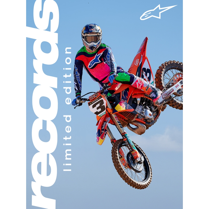 Alpinestars Supertech Limited Edition Records Motocross Trøje - Grå