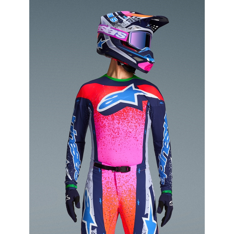 Alpinestars Supertech Limited Edition Records Motocross Trøje - Grå