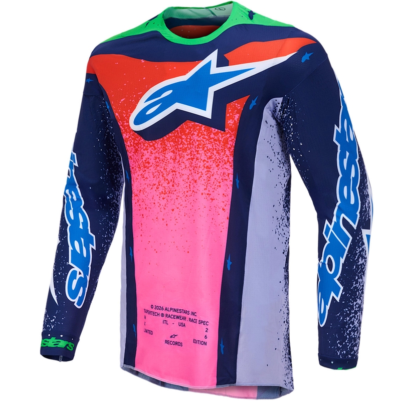 Alpinestars Supertech Limited Edition Records Motocross Trøje - Grå