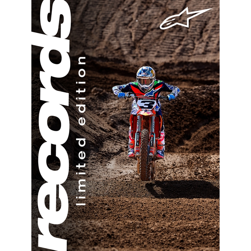 Alpinestars Supertech Limited Edition Records Motocross Bukser Grå