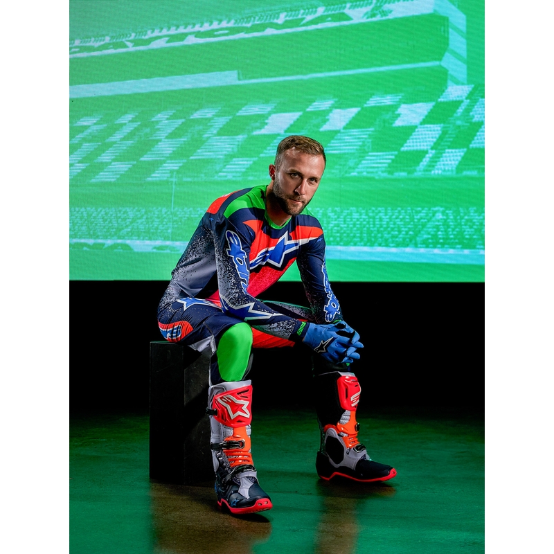 Alpinestars Supertech Limited Edition Records Motocross Bukser Grå