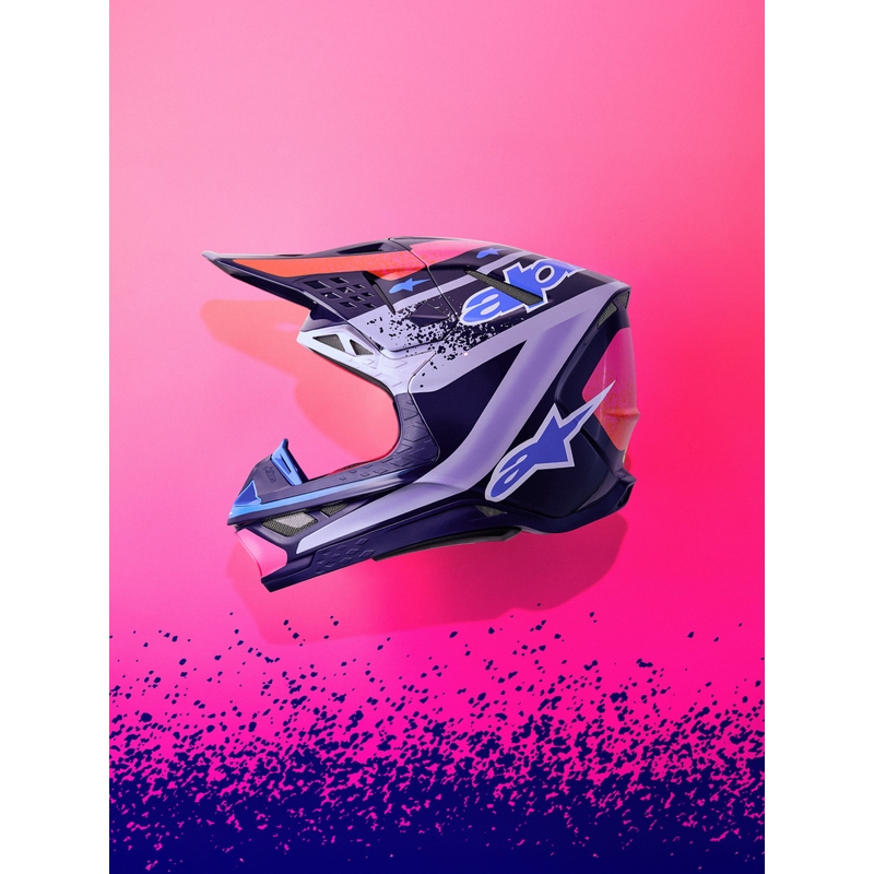 Alpinestars Supertech S-M10 Limited Edition Records Motocross Hjelm Grå